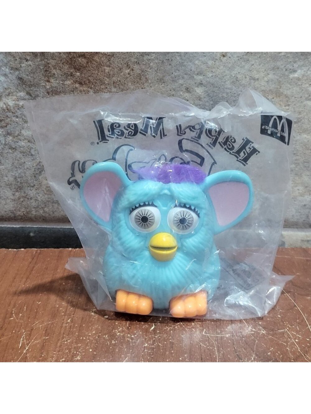 McDonalds Happy Meal Blue Purple Furby Toy 1998 Sealed Plastic Packaging